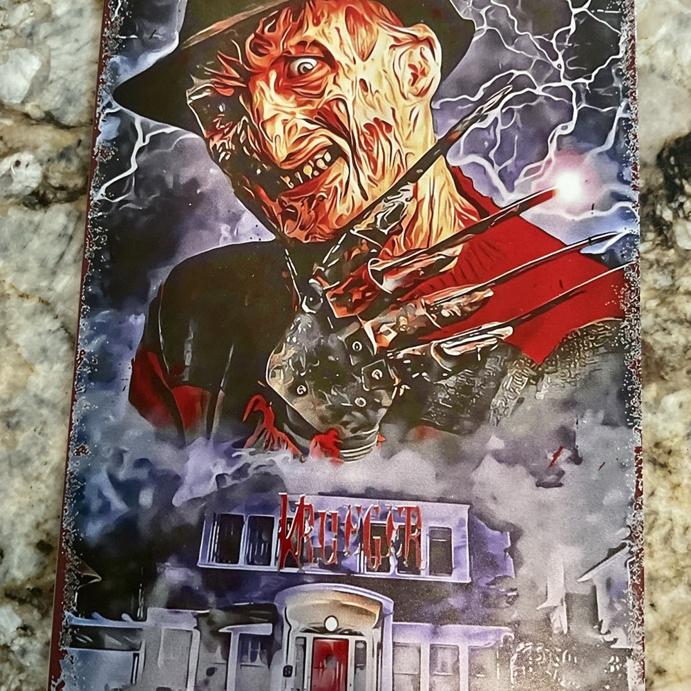 Horror Movie Poster with Iconic Character